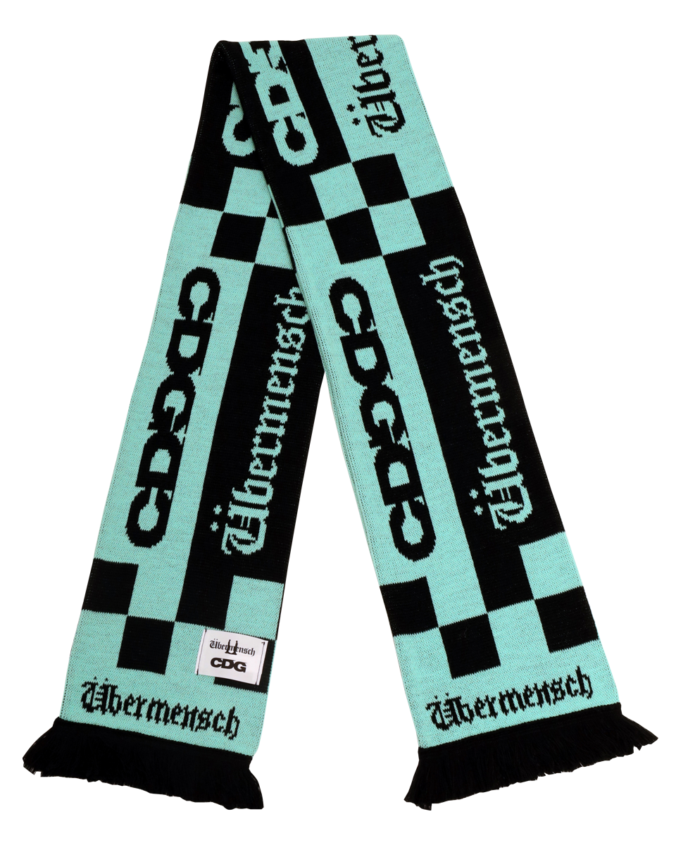 CDG x G-DRAGON Übermensch CHECKERED STOLE MINT / BLACK | CDG CDG x G-DRAGON Übermensch CHECKERED STOLE MINT / BLACK | CDG