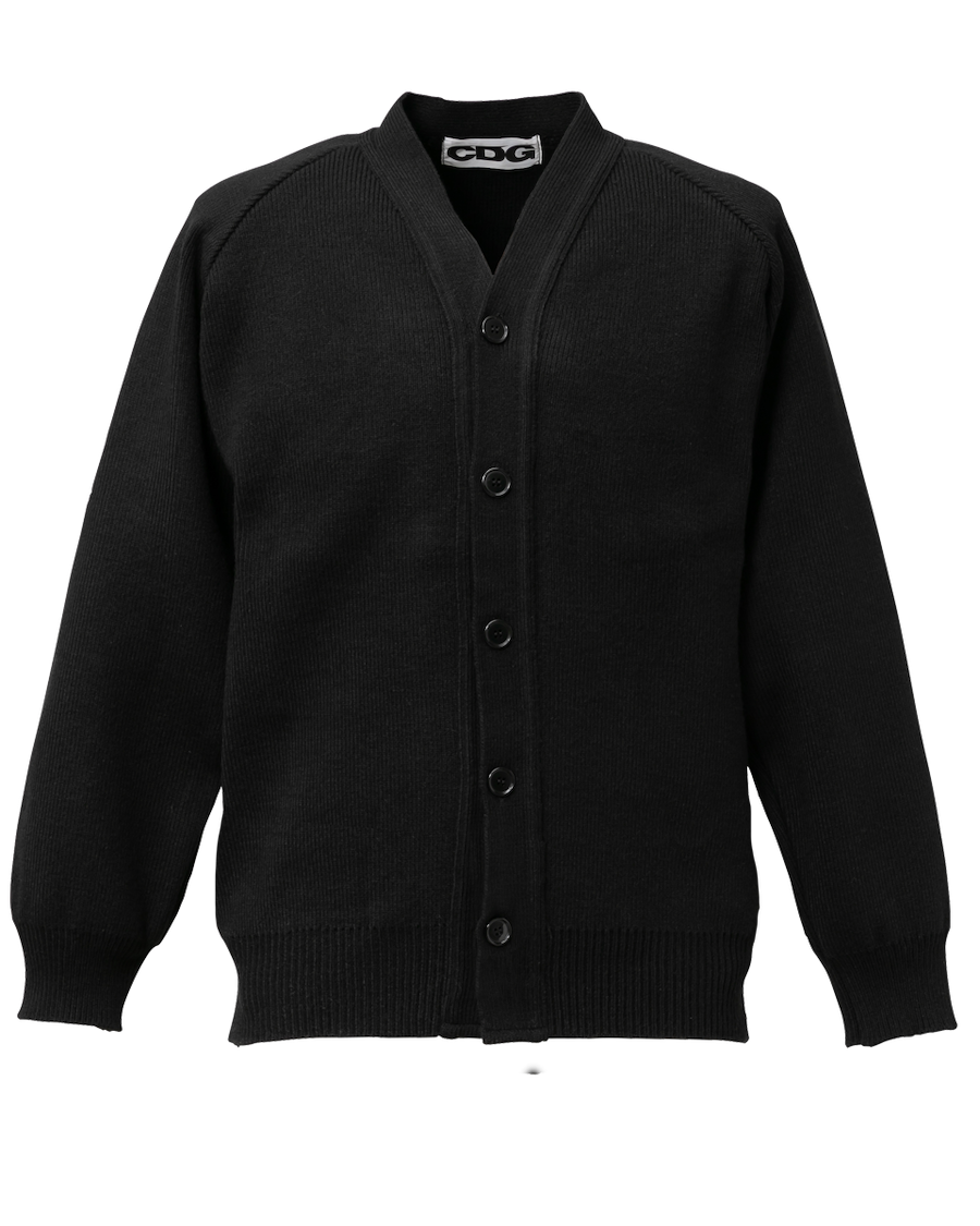 CDG カーキ カーディガン L コムデギャルソン V-NECK SCHOOL CARDIGAN | CDG - COMME des GARÇONS
