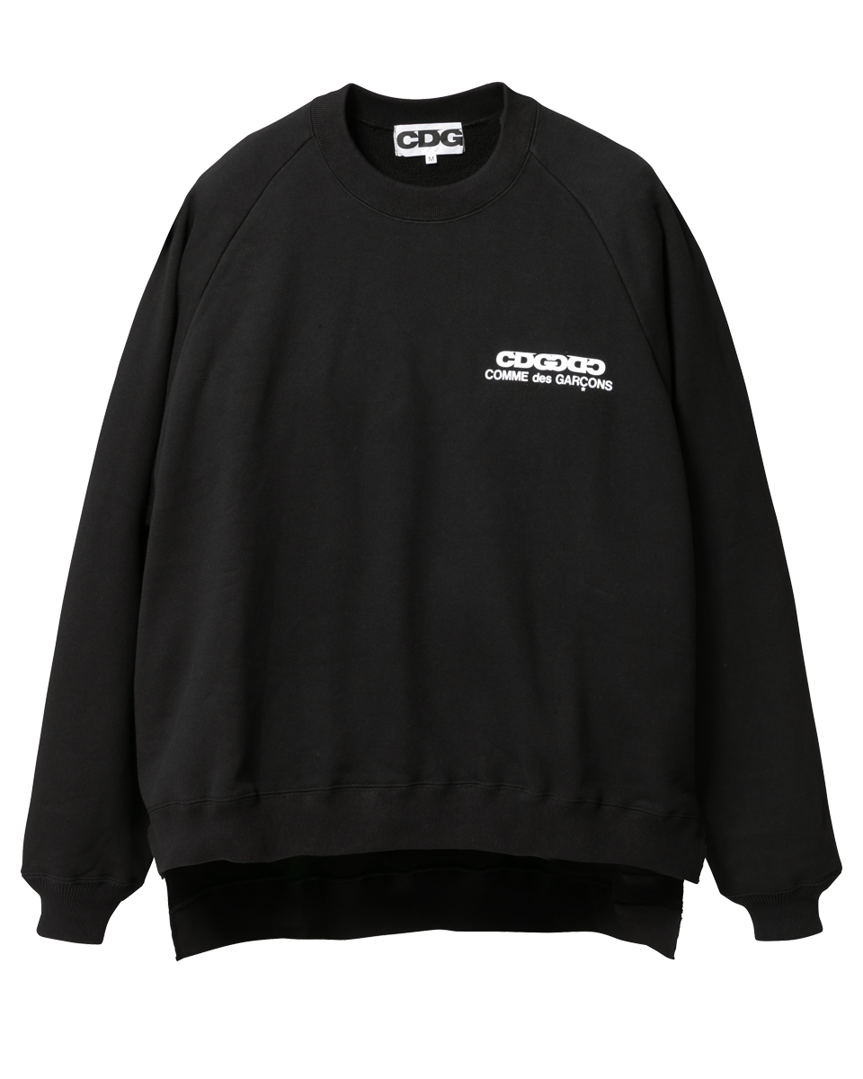 CDG × YI OVERSIZED LONGBACK SWEATSHIRT OVERSIZED LONG BACK SWEATSHIRT