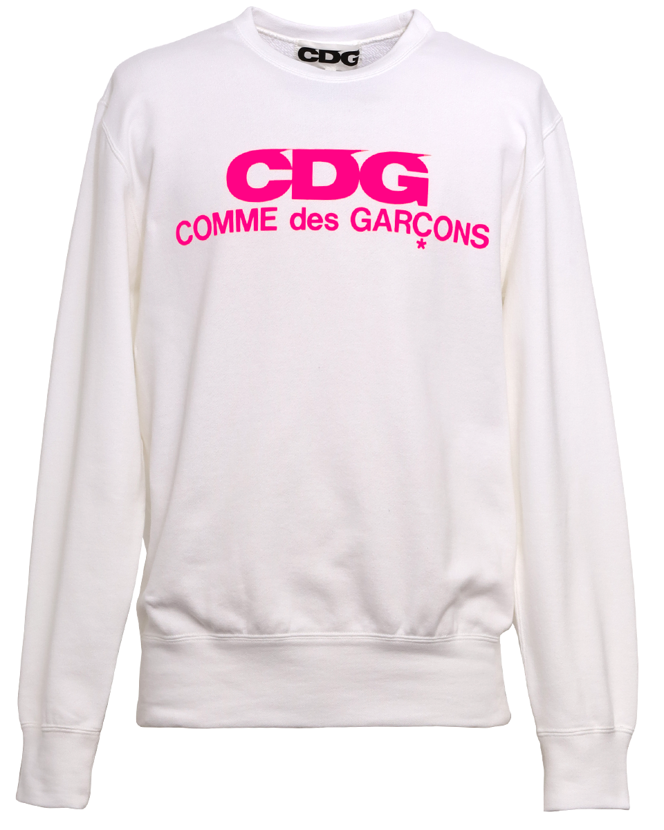 CDG CLASSIC CREW NECK SWEATSHIRT / PINK LOGO | CDG - COMME des