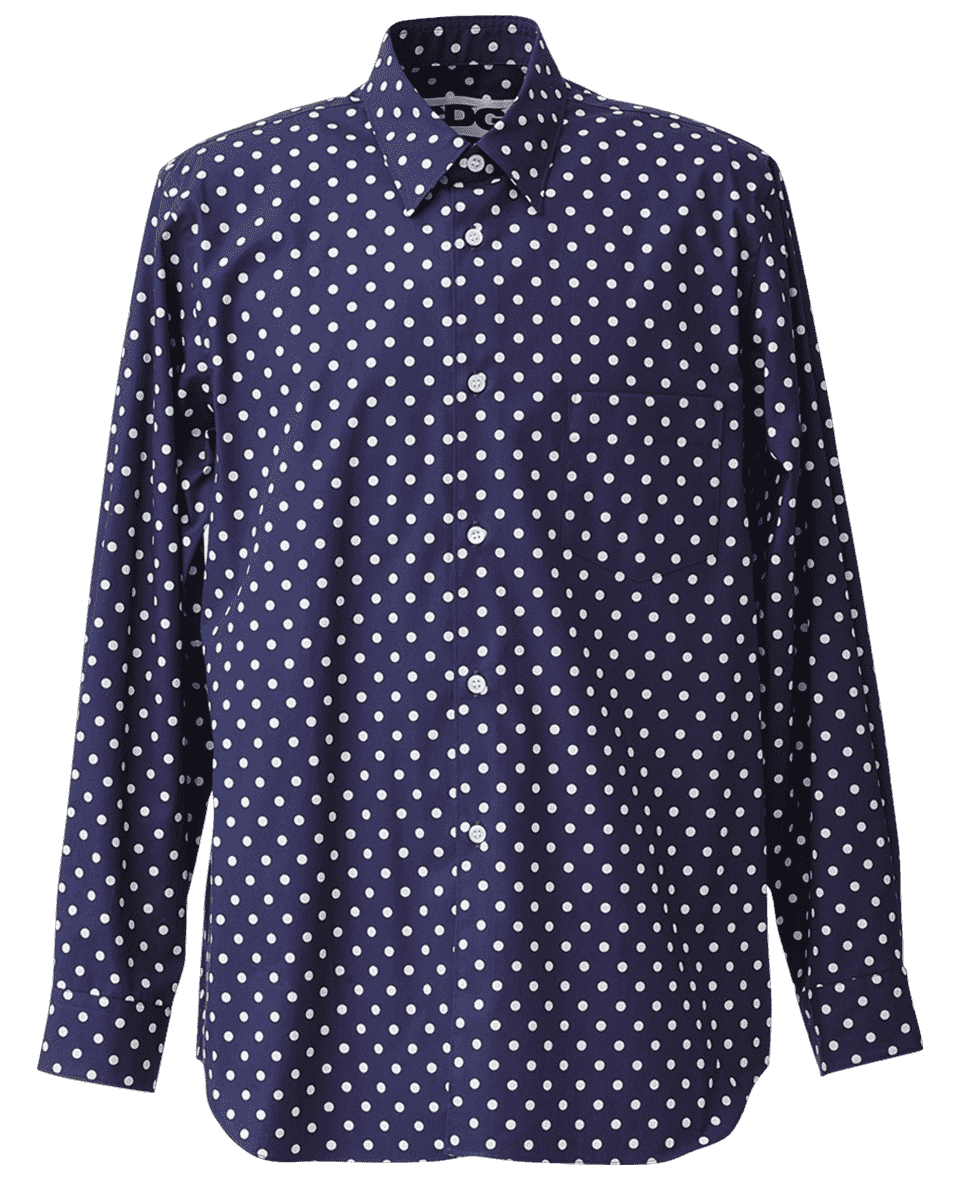 【美品】コムデギャルソン コムコム ポルカドット 切替カッティング チュニック POLKA DOT SHIRT | CDG - COMME des GARÇONS (コムデギャルソン