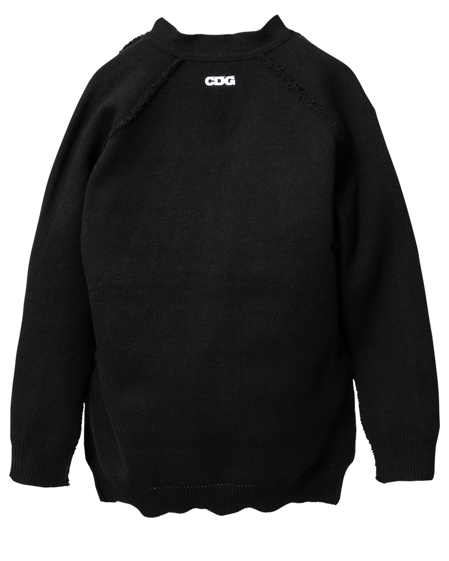 OUTSIDE SEAM LONG BACK CARDIGAN | CDG - COMME des GARÇONS OUTSIDE SEAM LONG BACK CARDIGAN | CDG - COMME des GARÇONS