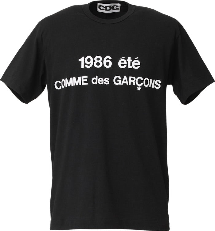 コムデギャルソン COMME des GARCONS ミステリー Tシャツ XL PLAY COMME des GARÇONS: T-Shirt With Small Red Emblem (Black